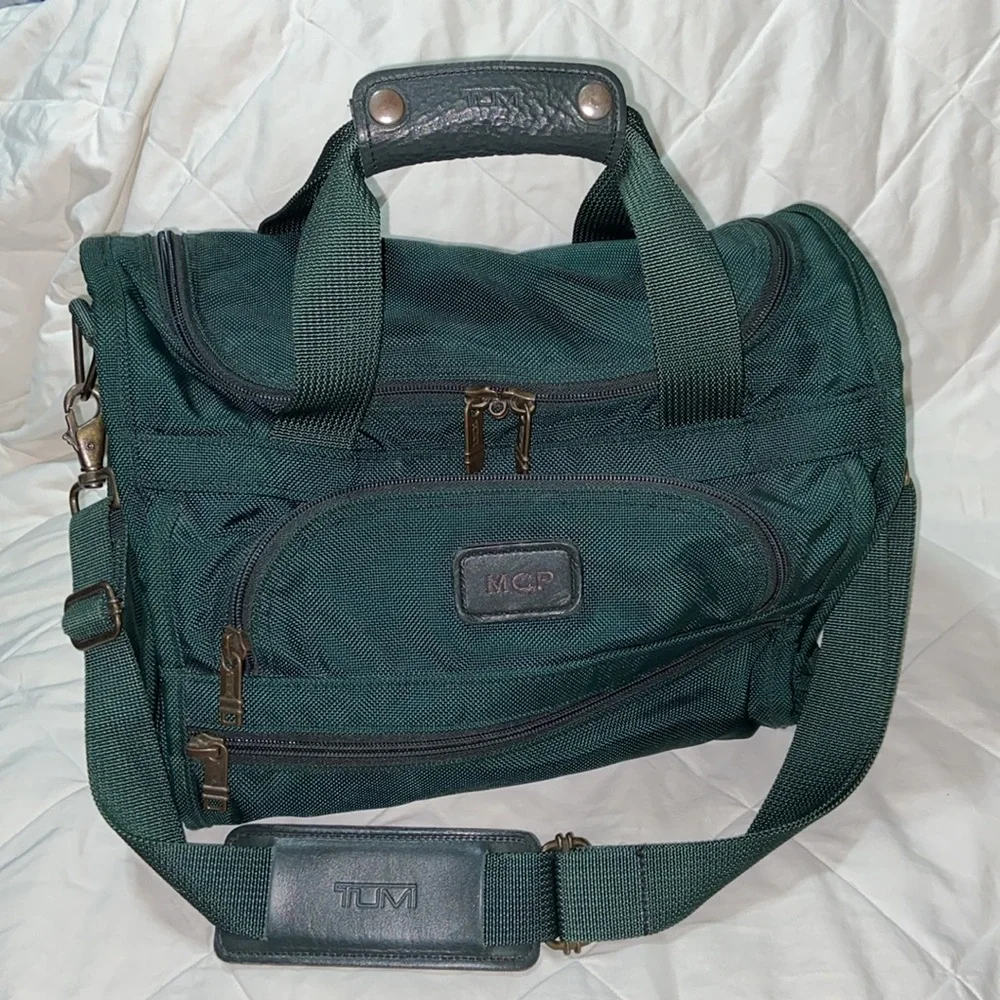 Tumi ballistic dark green weekender Duffel Bag